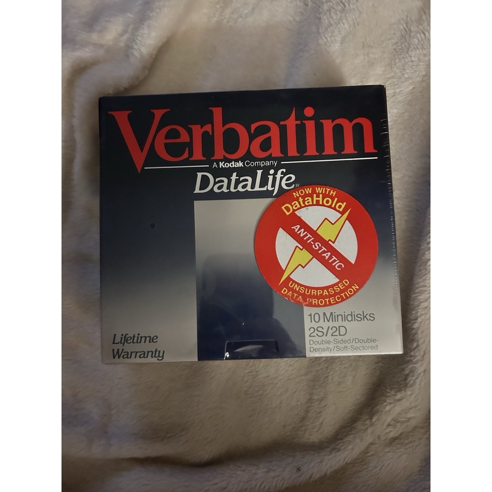 Verbatim DataLife Minidisks 2S/2D Double Sided MD5550-01 Floppy‎ Disks NEW
